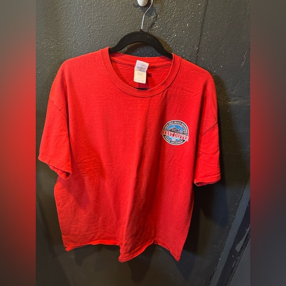 Gildan Other - Men’s Santa Cruz Beach Giant Dipper Red Short Sleeve Tee